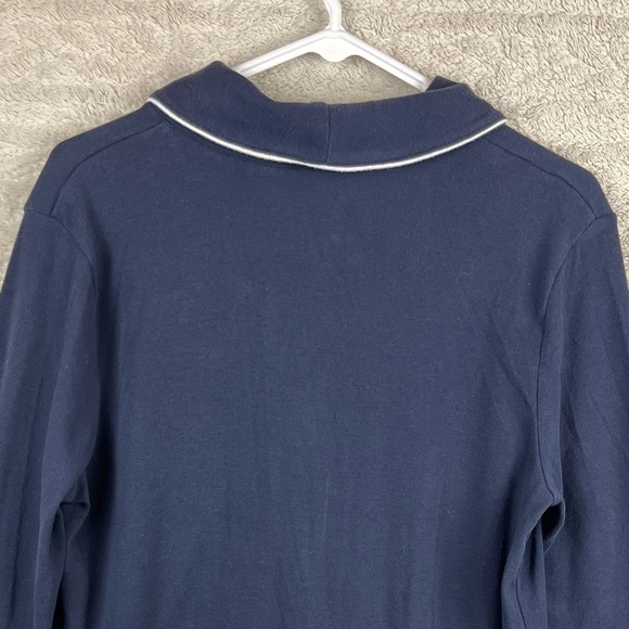 Vintage Lauren Ralph Lauren Blue Nightie Sz Medium with Pockets Monogrammed - Picture 12 of 14